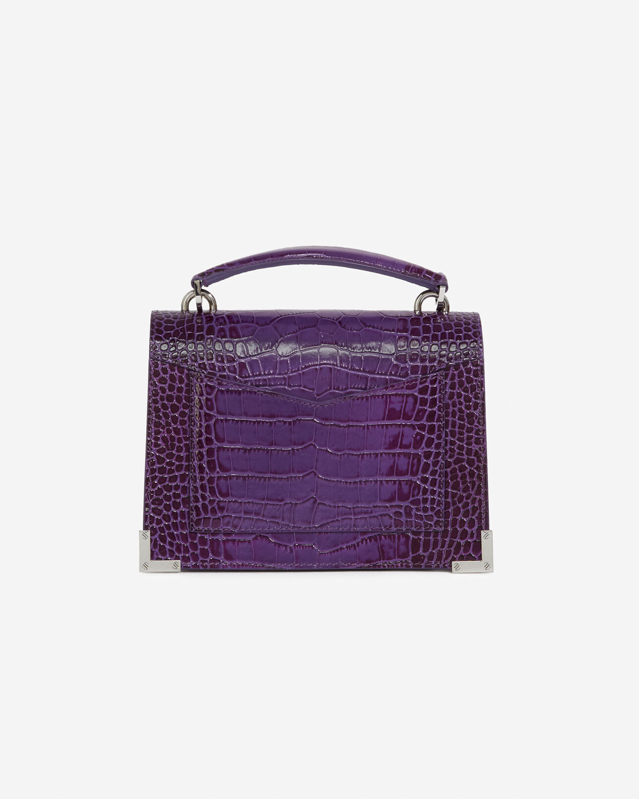 The Kooples WOMEN VIOLETTE small emily bag in textured purple leather