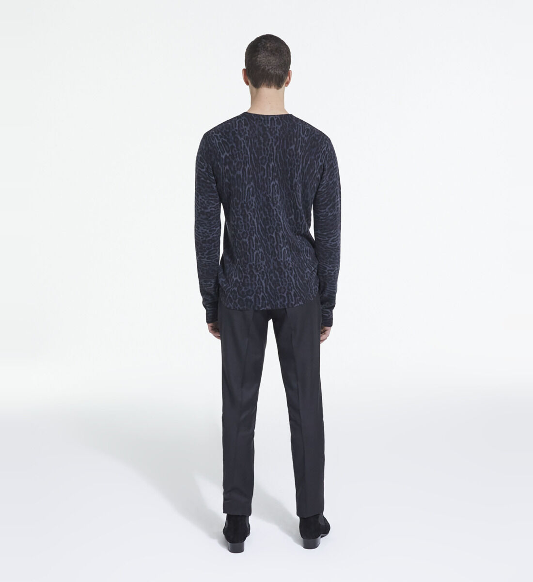 Leopard print cashmere sweater The Kooples US