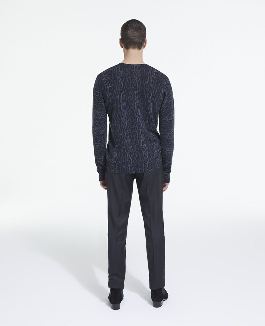 leopard print cashmere sweater
