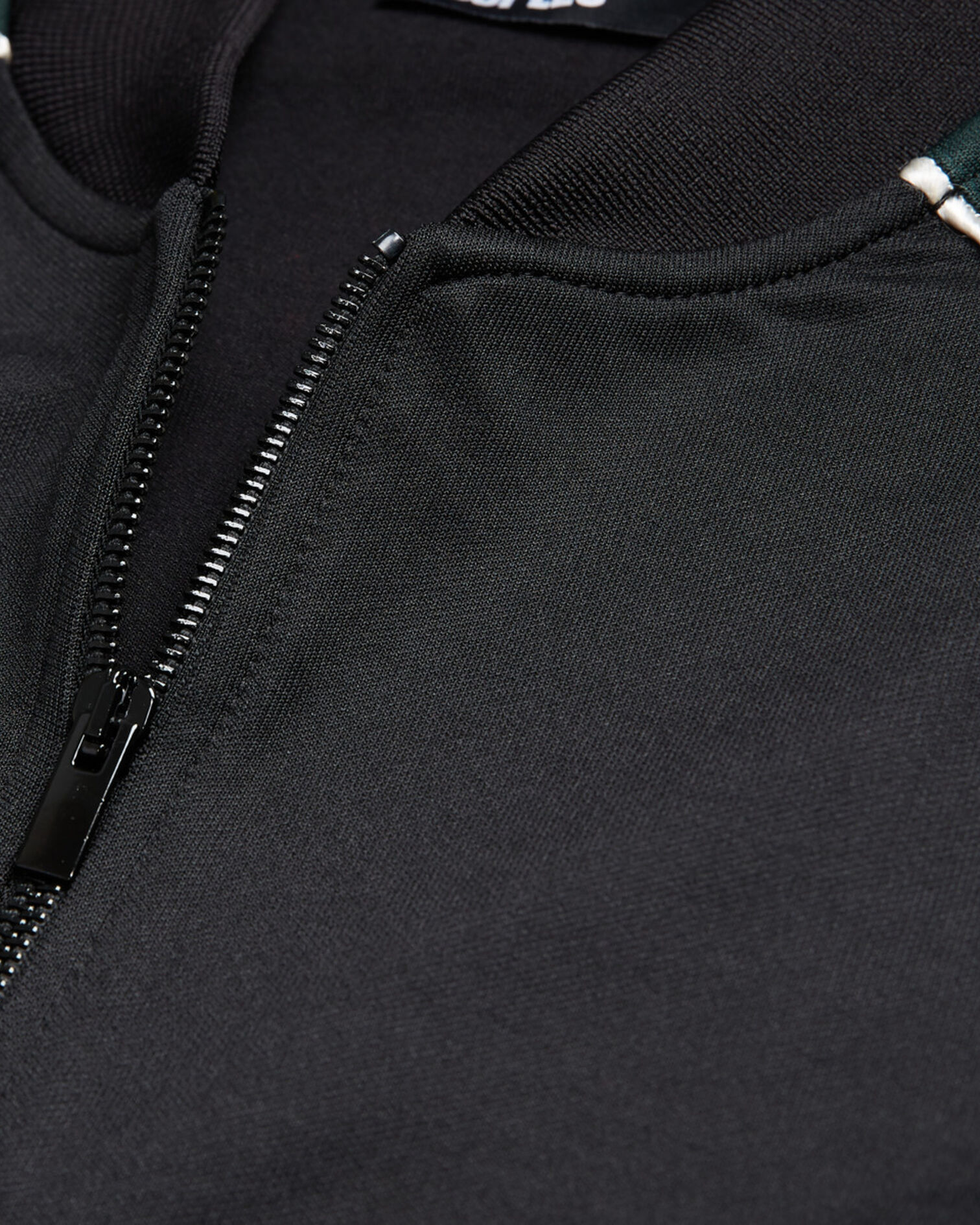 Sweatshirt zippé bicolore, VERT BOUTEILLE, hi-res image number null