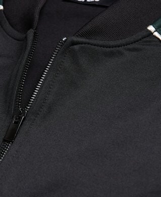 The Kooples MEN VERT BOUTEILLE two-tone zipped sweatshirt