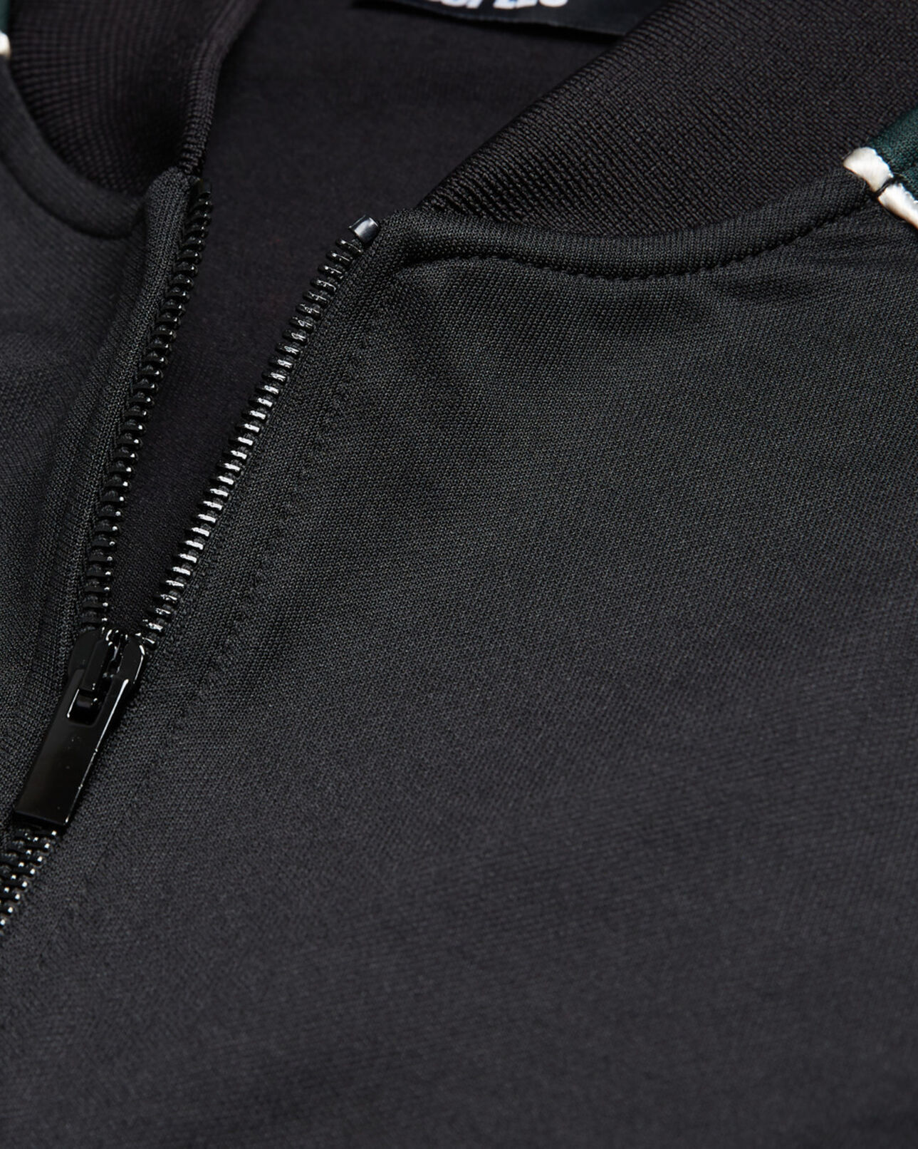 The Kooples HOMME VERT BOUTEILLE sweatshirt zippé bicolore