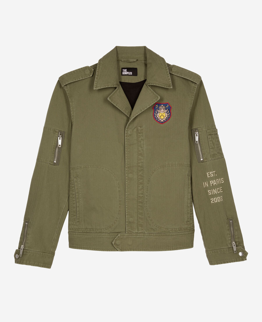 The Kooples MEN KAKI khaki officer-style jacket