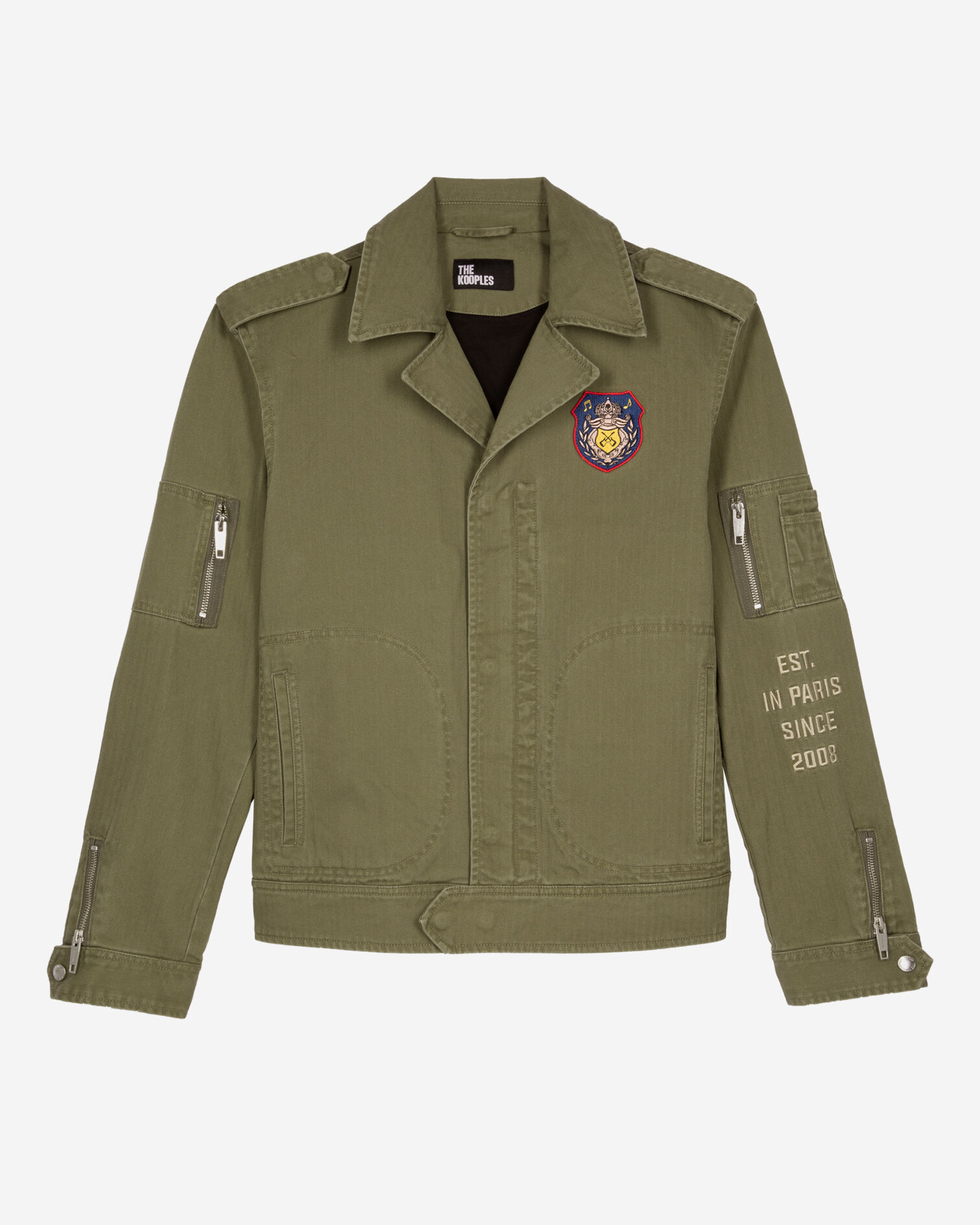 Jacke im Offiziersstil khaki, KAKI, hi-res image number null