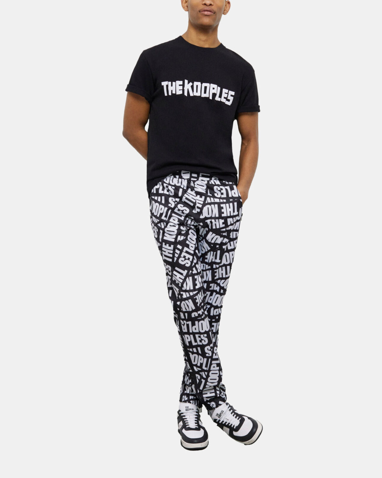 The Kooples HOMME BLACK t-shirt homme logo the kooples noir