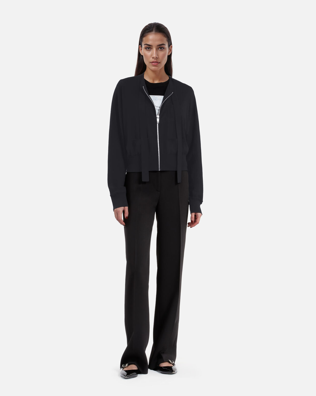 The Kooples WOMEN BLACK black wool cardigan