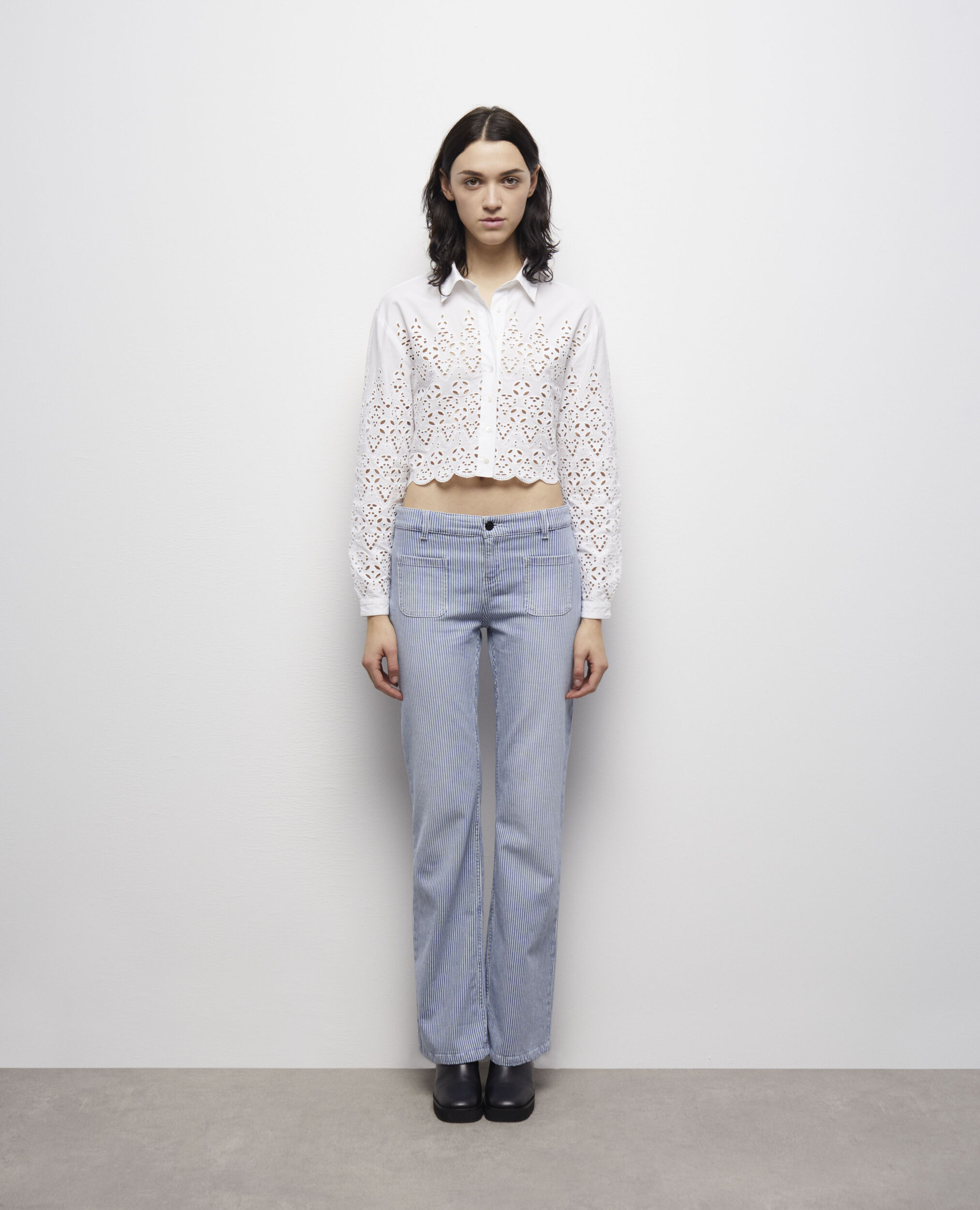 Broderie anglaise blouse clearance zara