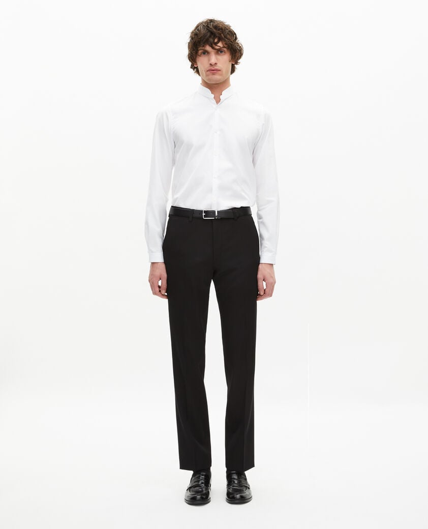 The Kooples HOMME WHITE chemise col officier blanche
