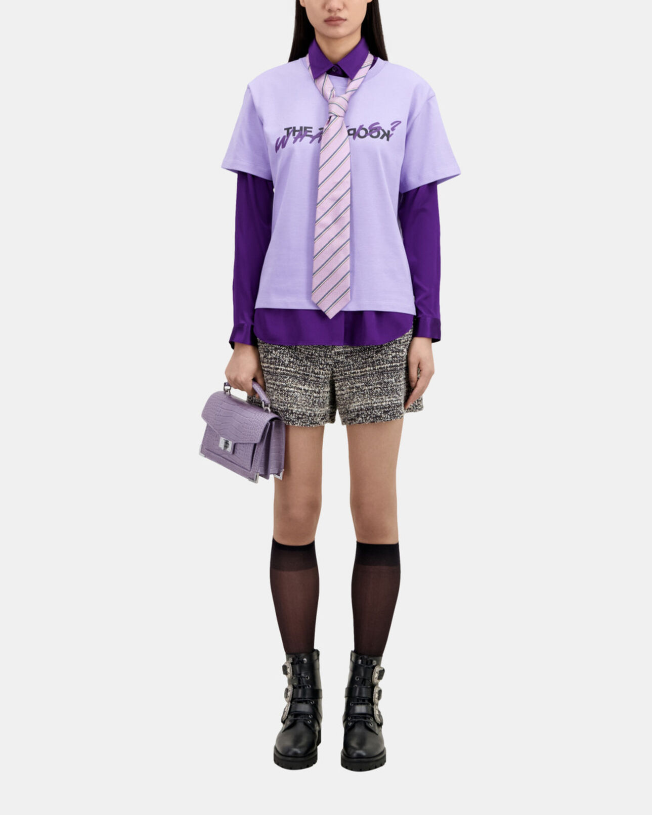 The Kooples WOMEN LIGHT PURPLE what is mauve t-shirt