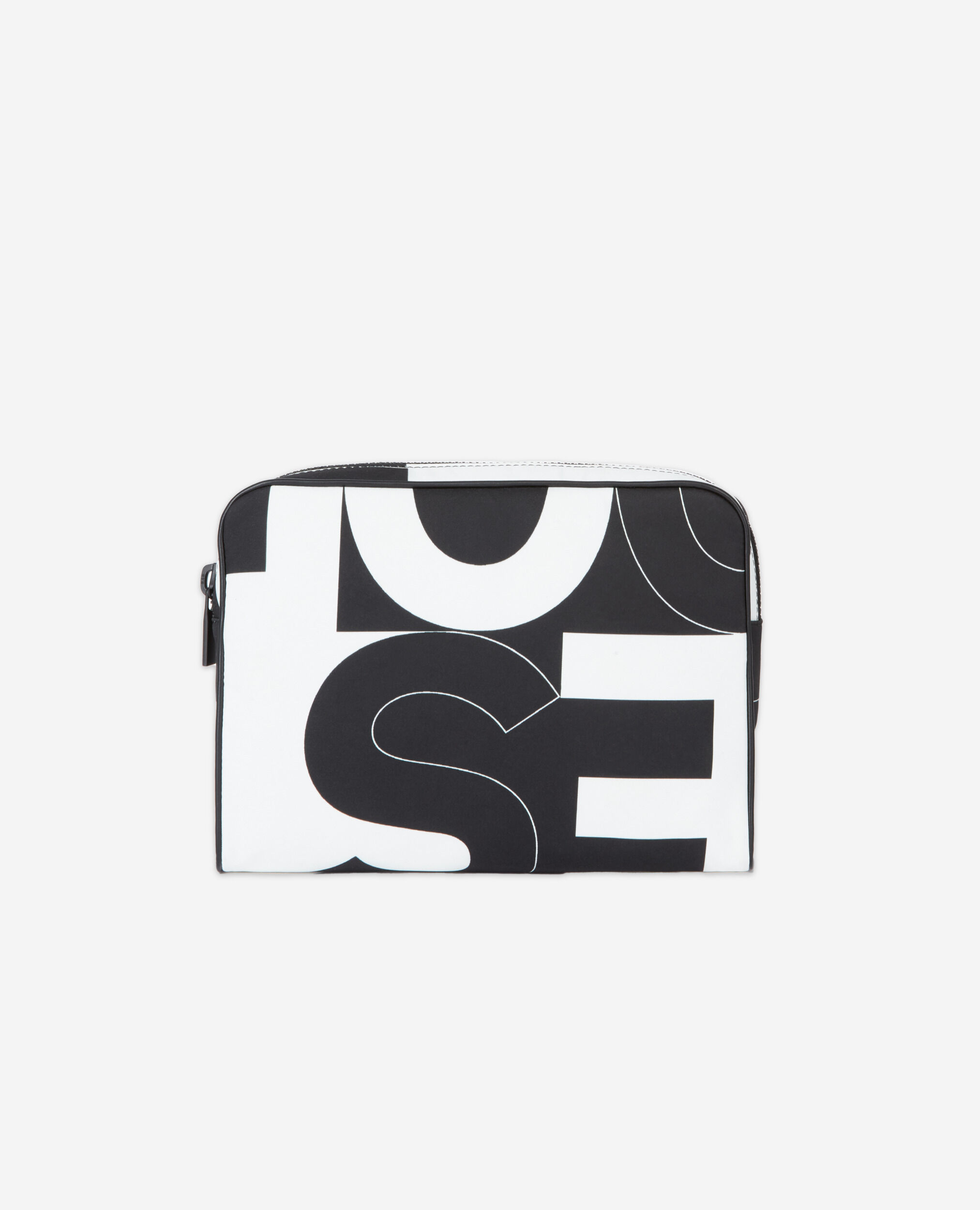 Bolso mano logotipo The Kooples, BLACK / WHITE, hi-res image number null