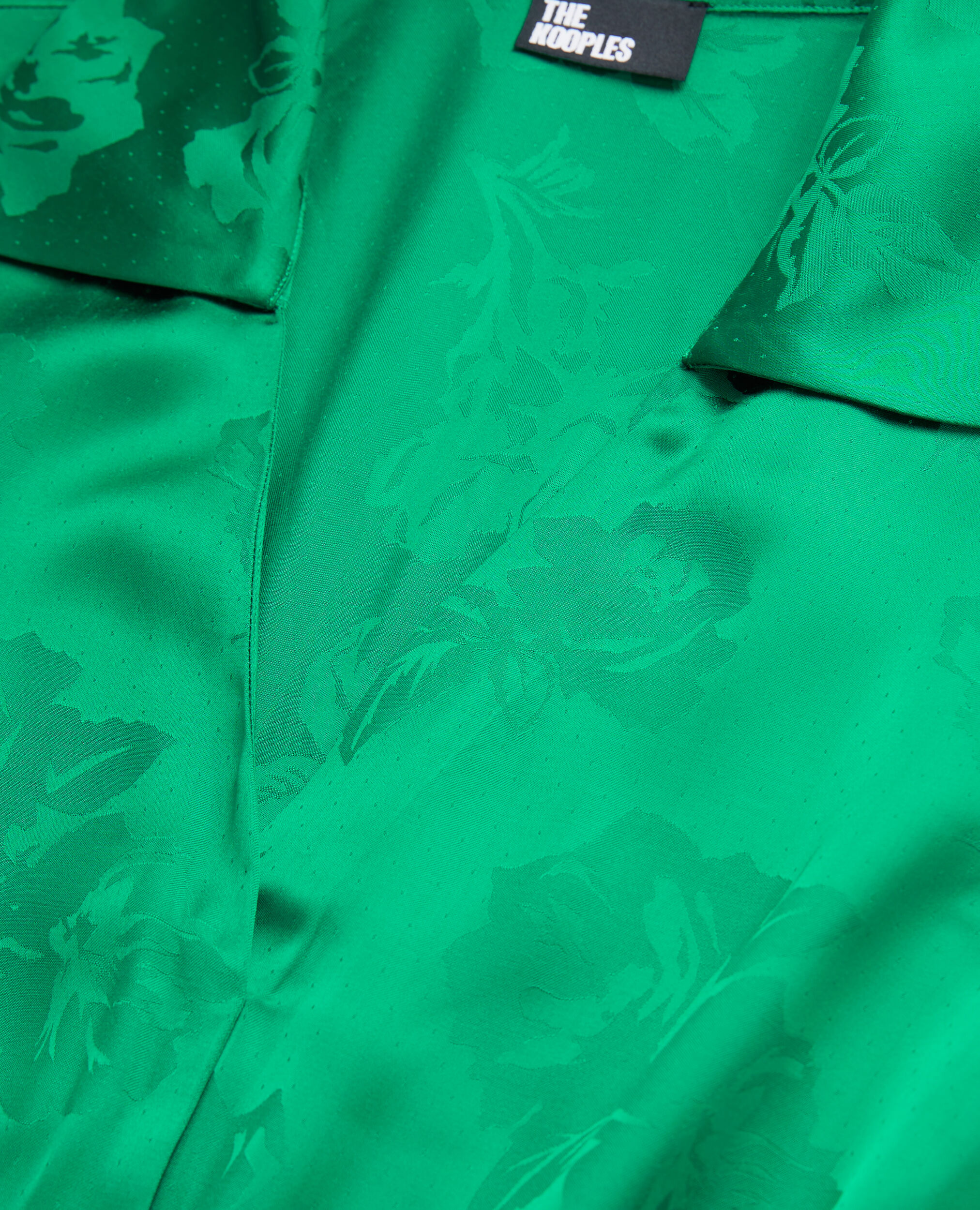 Robe verte mi-longue à fleurs, GREEN, hi-res image number null