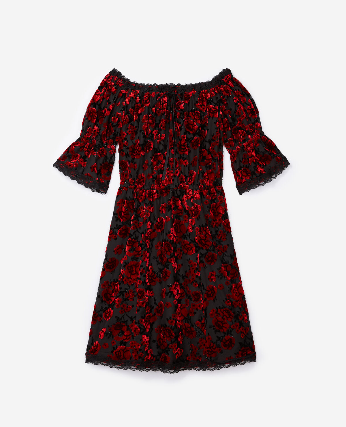 Vestido shop rosas rojas