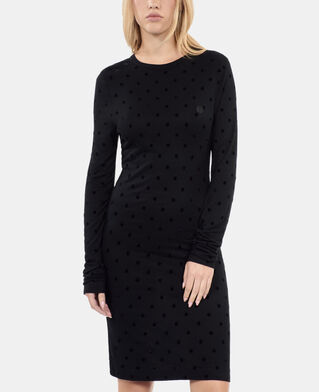 The Kooples F BLACK black short jersey dress