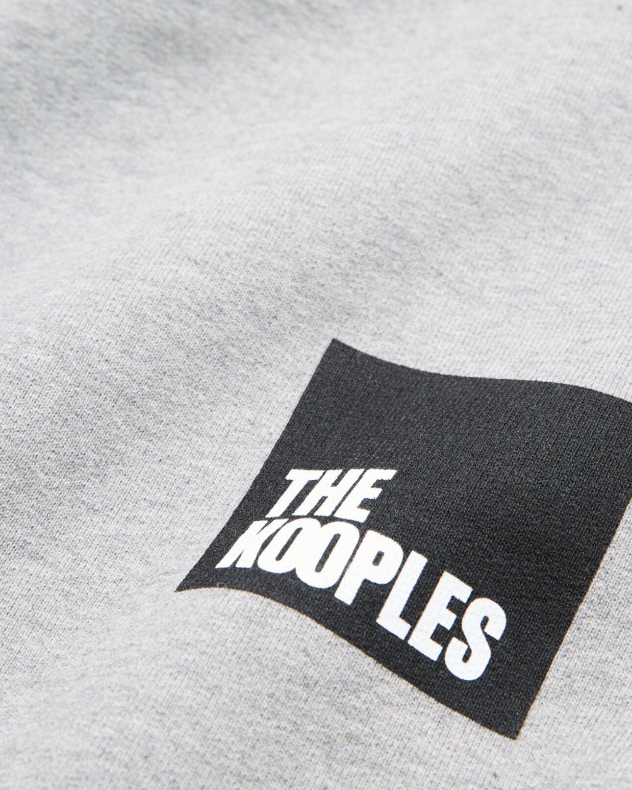 The Kooples FEMME GREY MELANGE sweat à logo gris