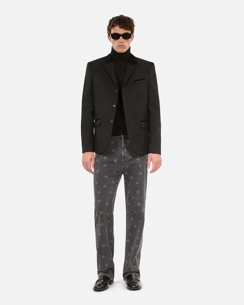 The Kooples HOMME BLACK blazer en laine noire