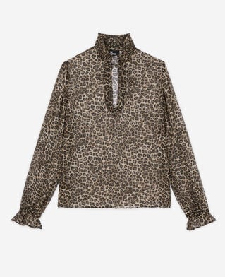 The Kooples WOMEN LEOPARD leopard print blouse