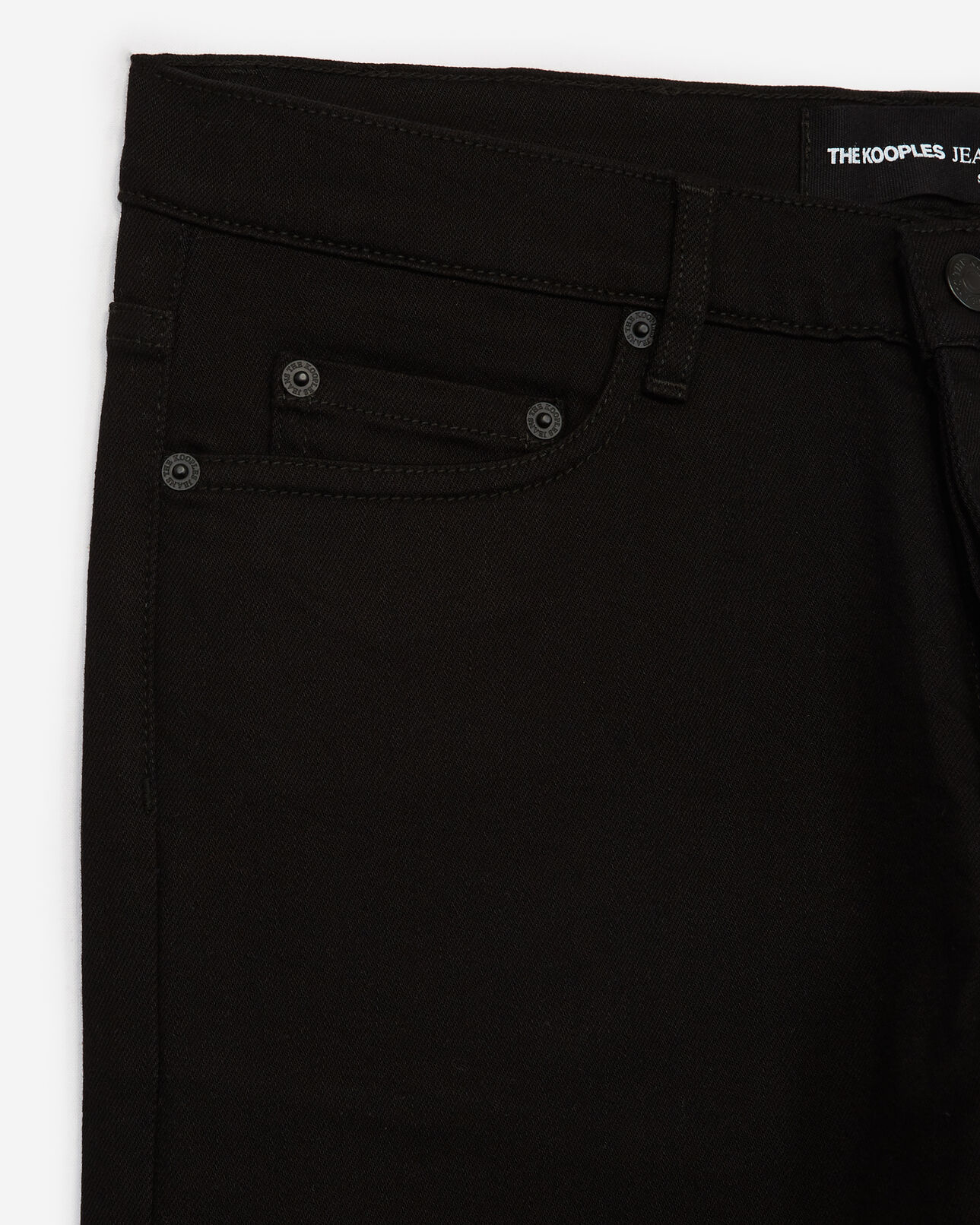 The Kooples MEN BLACK BRUT slim black jeans