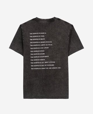 The Kooples HOMBRE BLACK WASHED camiseta what is negra