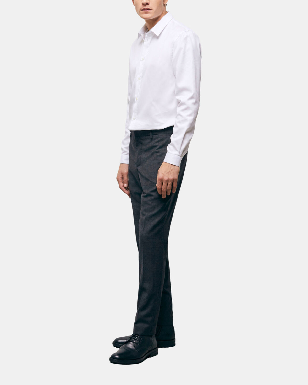 The Kooples MEN BLACK black wool suit pants