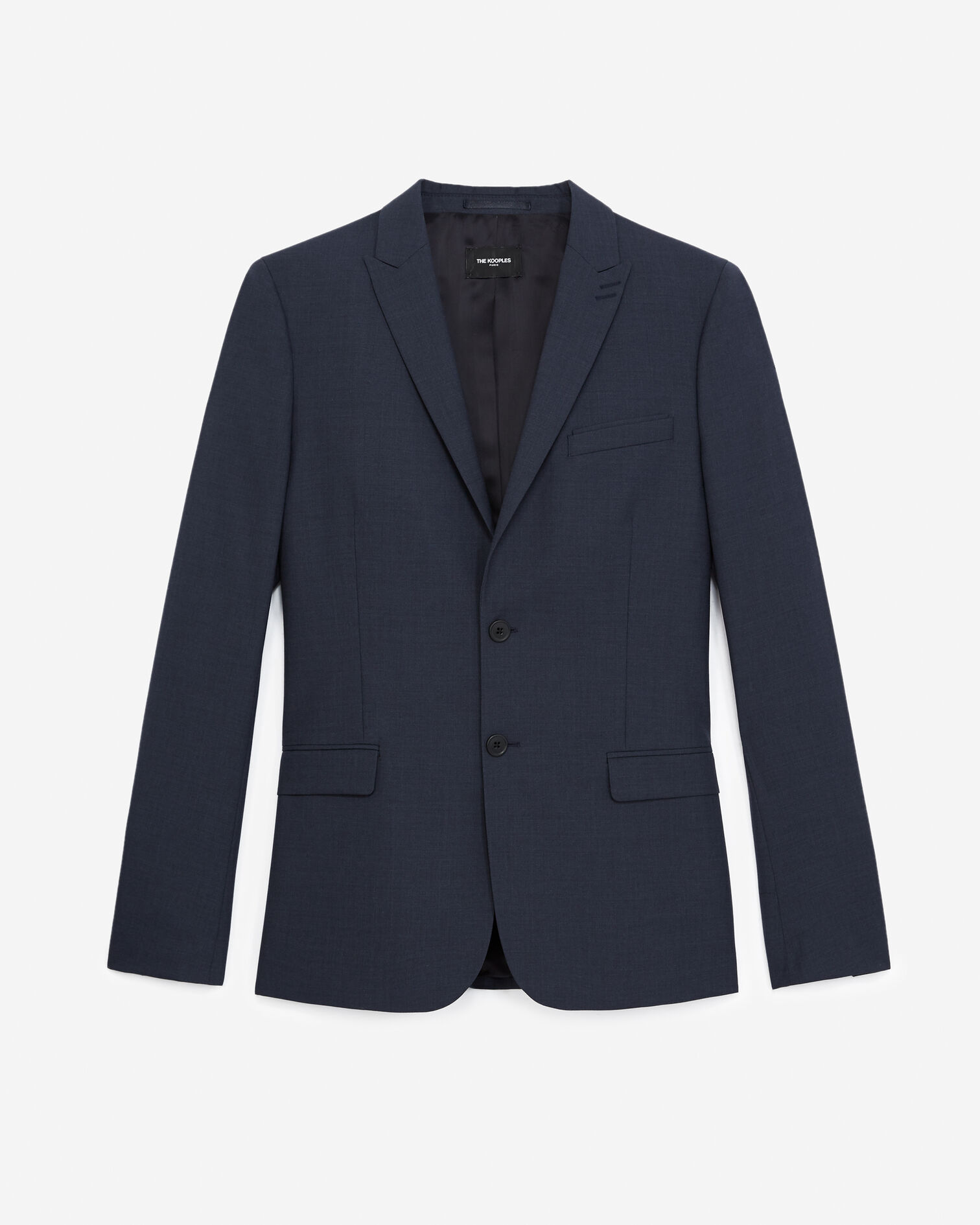 Schieferblaue Anzugjacke aus Wolle, NAVY, hi-res image number null