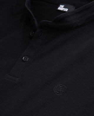 The Kooples HOMME BLACK polo en coton noir