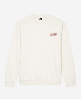 The Kooples H LIGHT BEIGE sweatshirt with beige via prony screen print