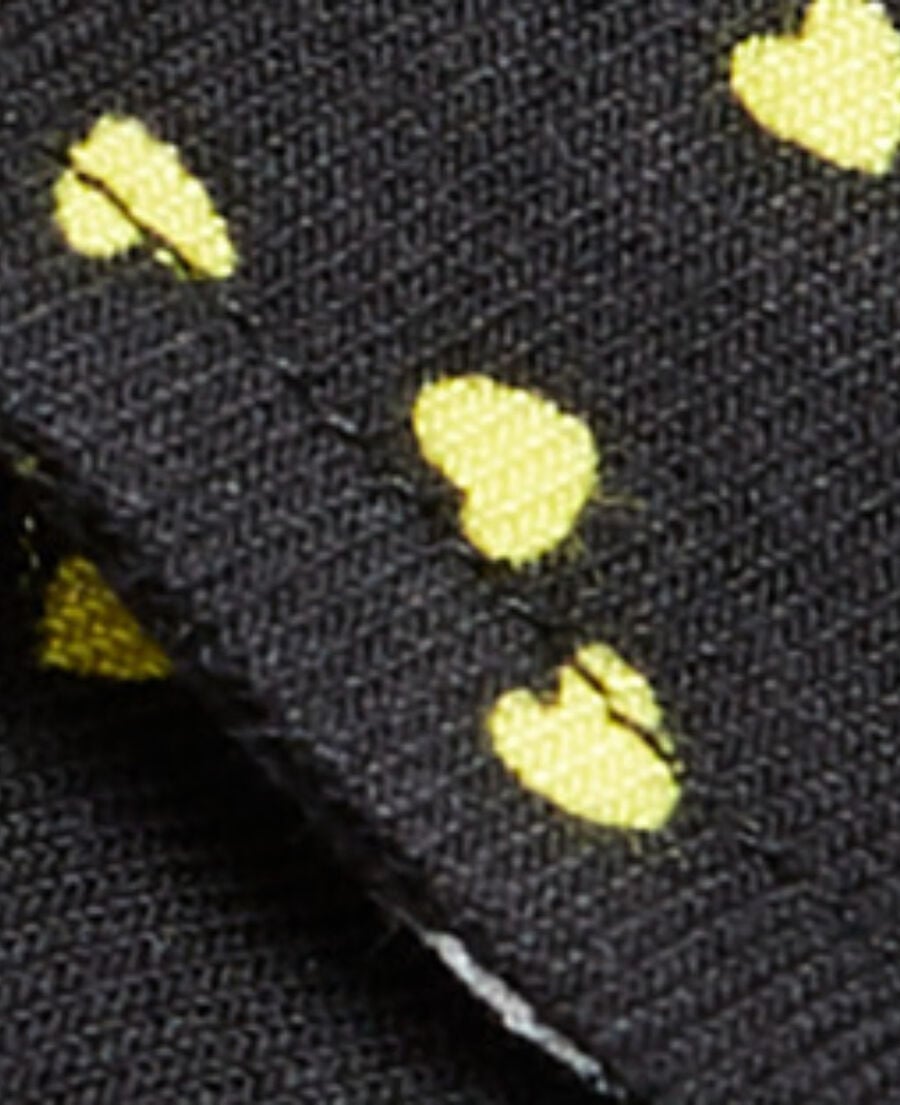 The Kooples HOMME BLACK / YELLOW chemise col classique imprim&eacute;e