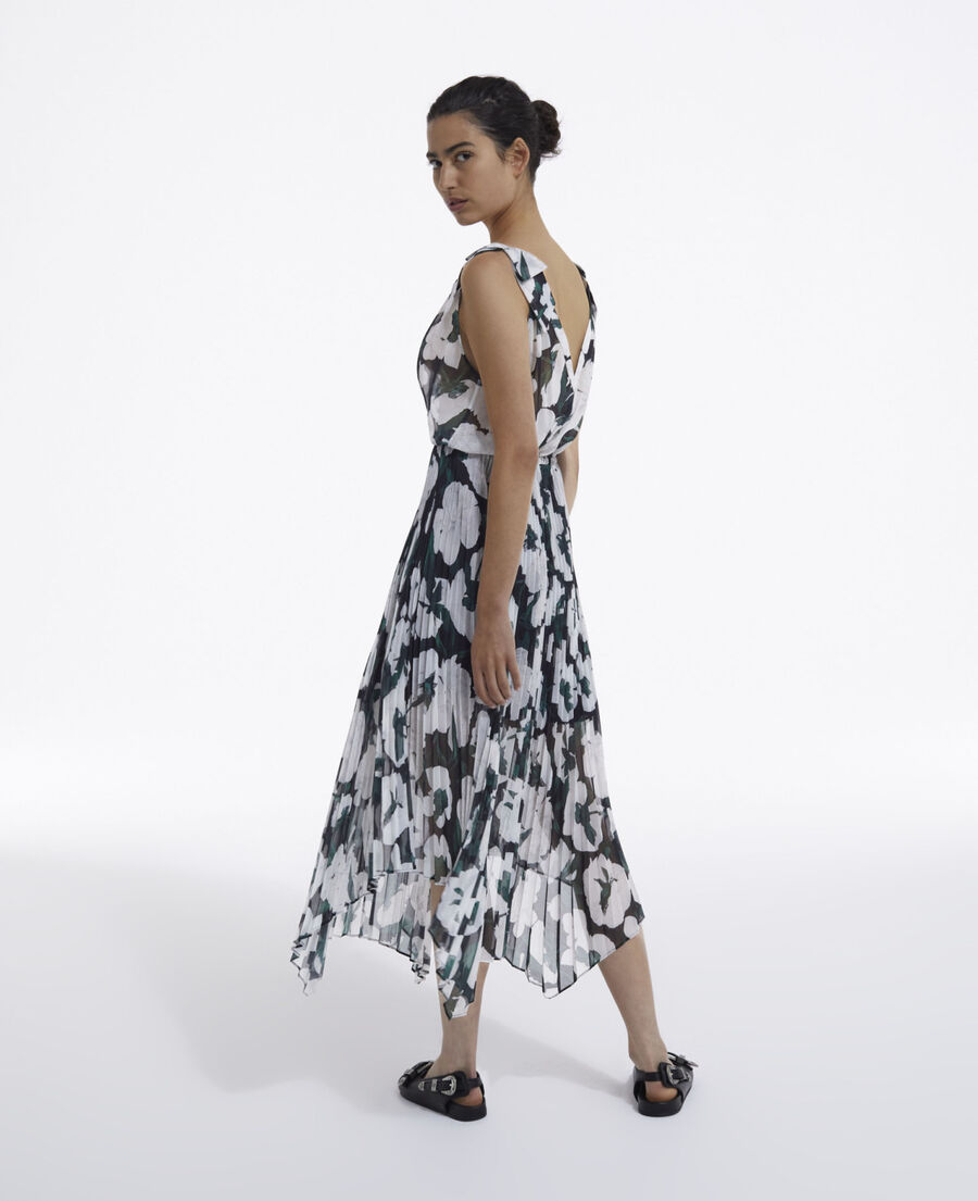 long printed dress
