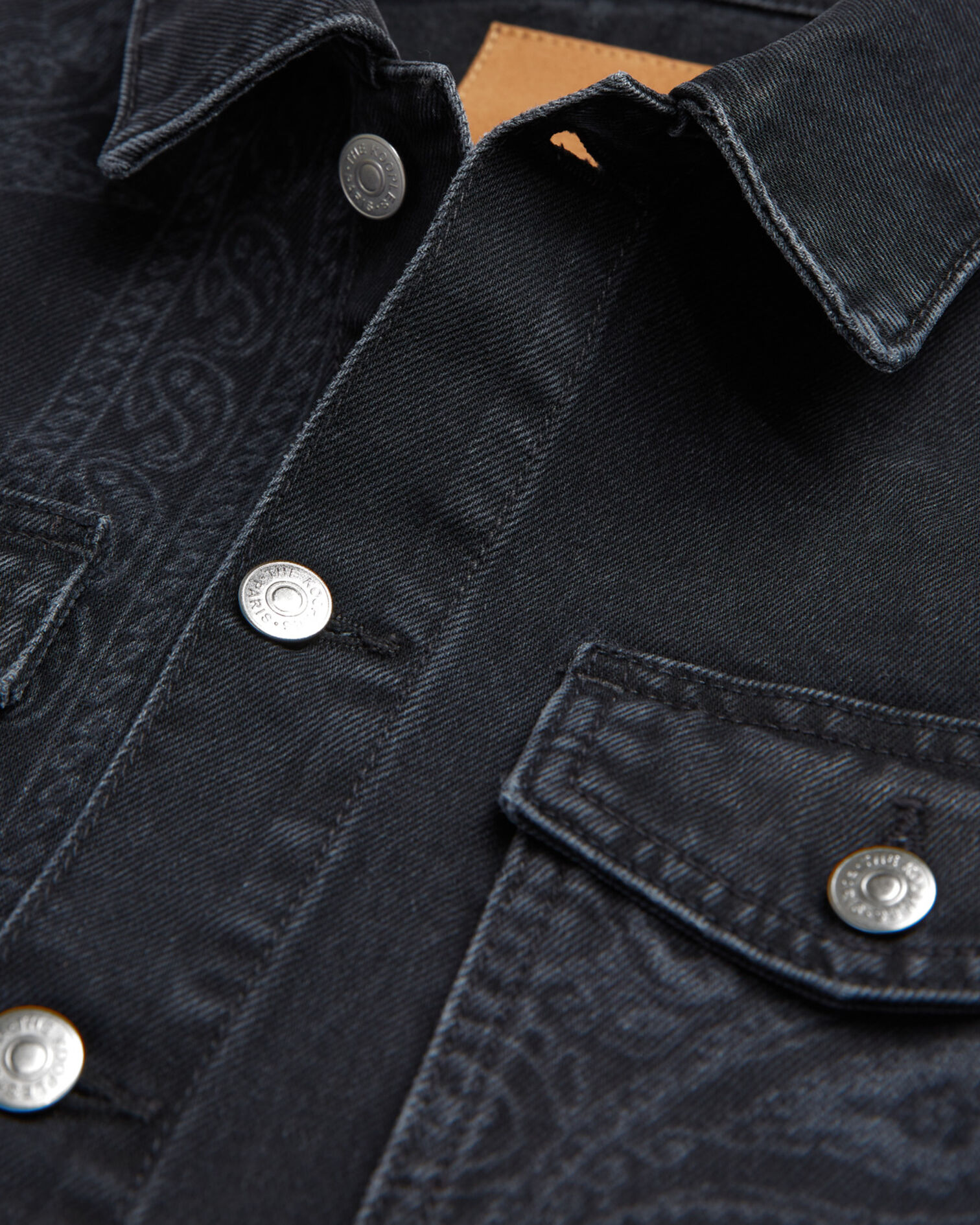 Faded jean jacket, BLACK WASHED, hi-res image number null