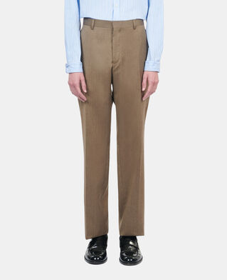 The Kooples H BROWN light brown wool suit trousers