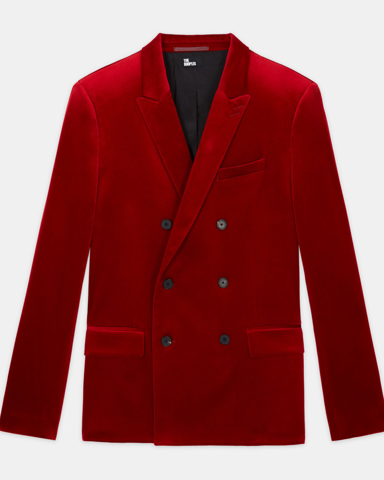The Kooples MEN RED red double-breasted suit vest