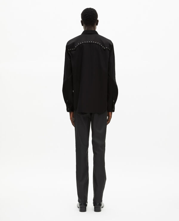 The Kooples HOMBRE BLACK camisa western negra