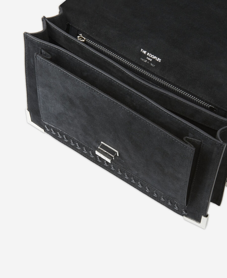 medium emily bag in black leather