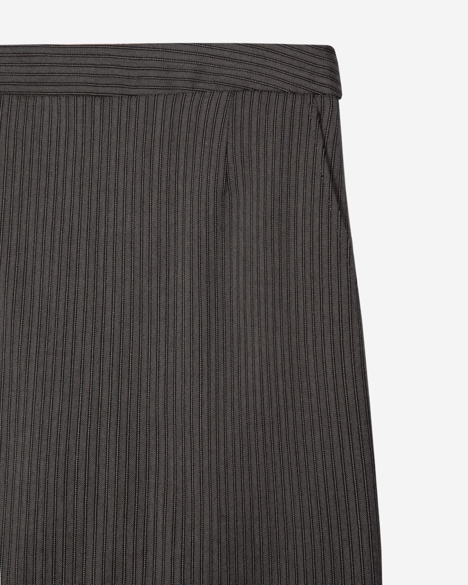 Short gray striped skirt, DARK GREY, hi-res image number null