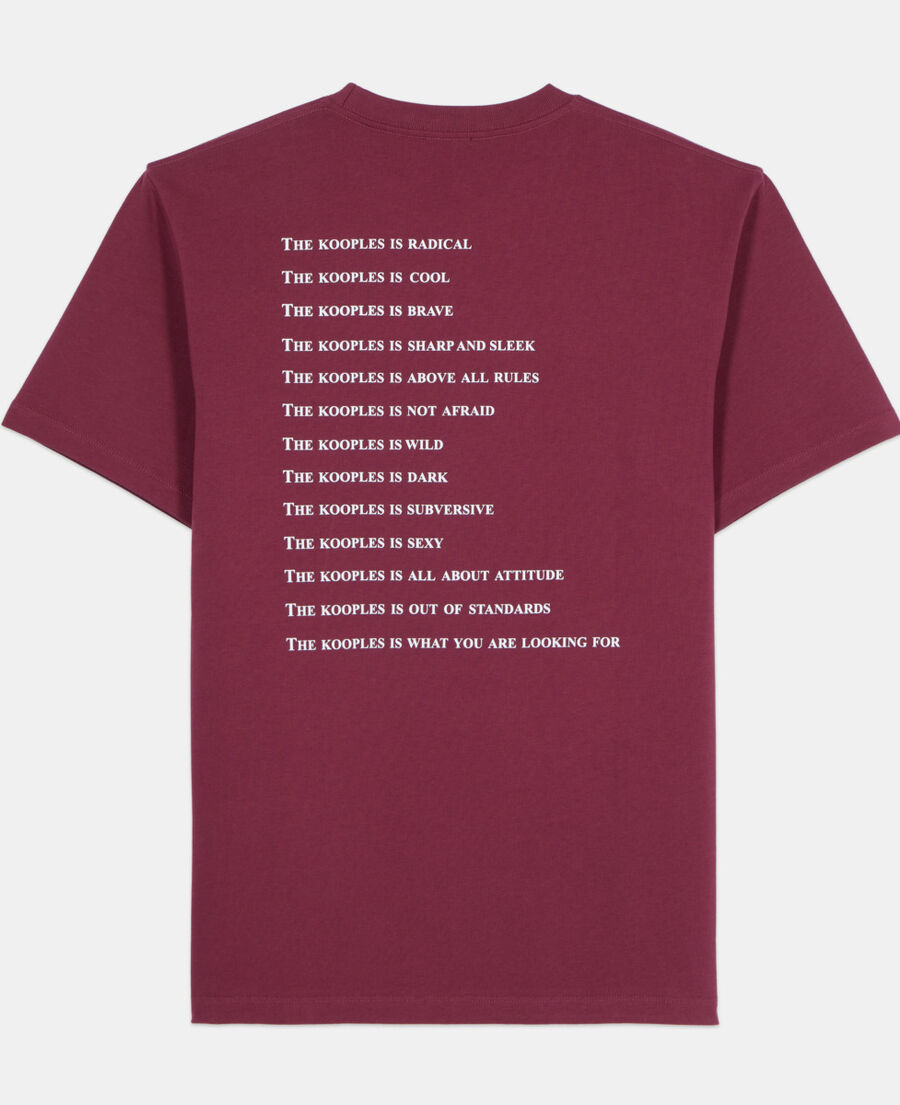 The Kooples H BURGUNDY burgundy what is t-shirt