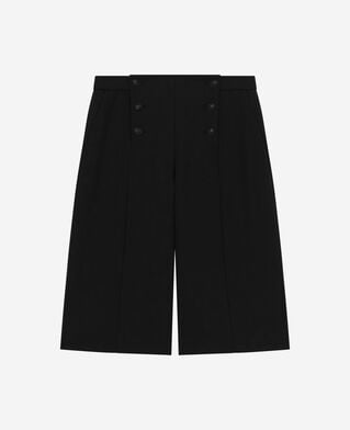 The Kooples F BLACK wide-leg pants with black bridge