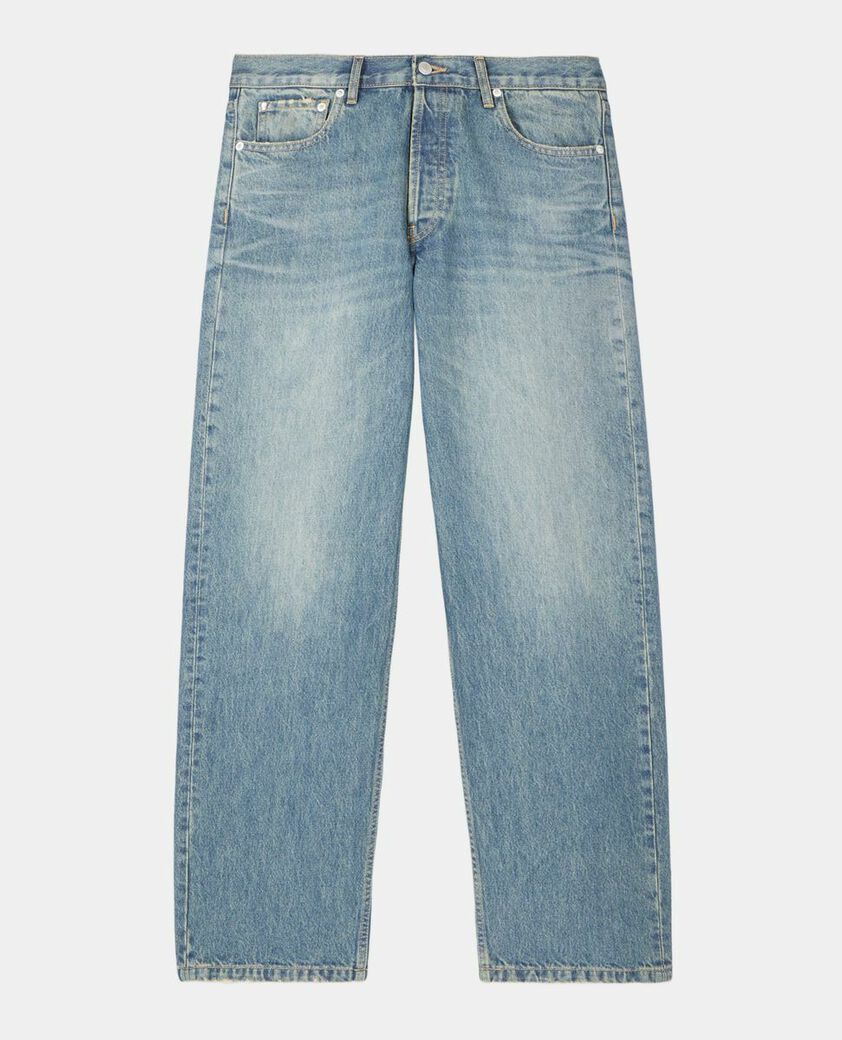 The Kooples MEN USED RAPIECE light blue straight jeans