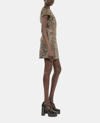 The Kooples F GOLD short dress with golden sequins