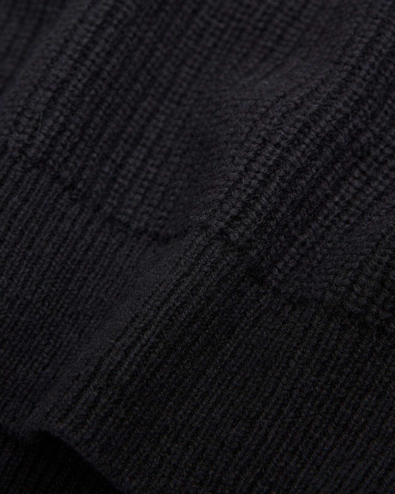 The Kooples F BLACK loose black wool sweater with chain details