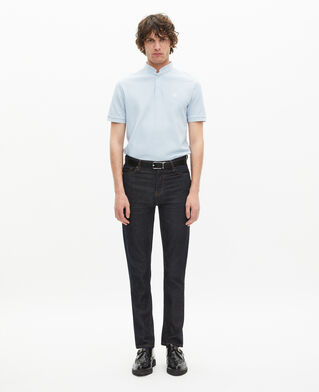 The Kooples HERREN LAVENDER hellblaues poloshirt aus piqué-baumwolle