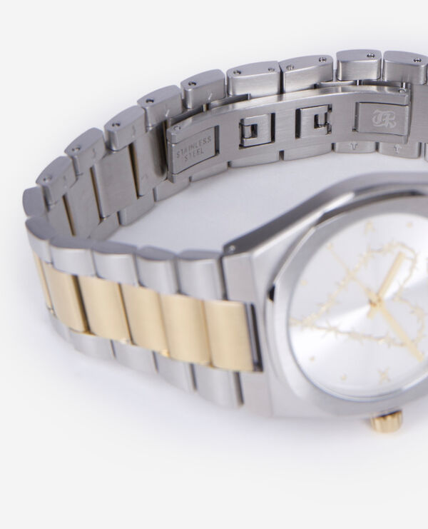 The Kooples M SILVER / GOLD gold and silver heart watch