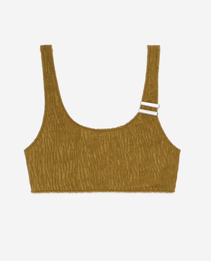 The Kooples FEMME KAKI haut de maillot de bain the kooples x luz brassi&egrave;re kaki