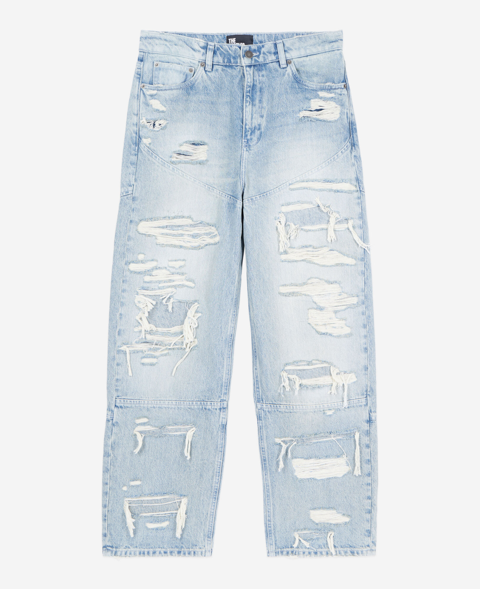 The Kooples MUJER USED RAPIECE vaqueros boyfriend azul claro