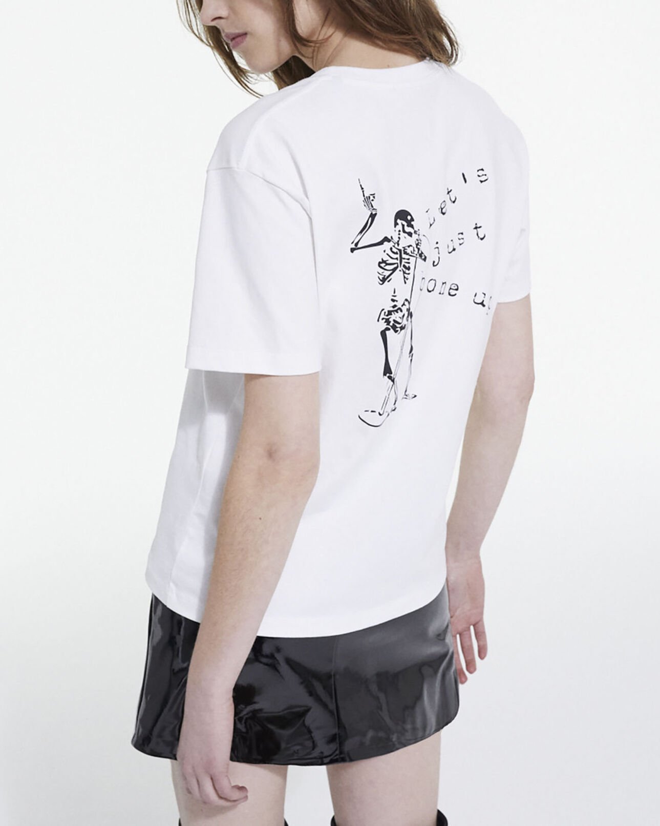 The Kooples WOMEN WHITE white screen print t-shirt