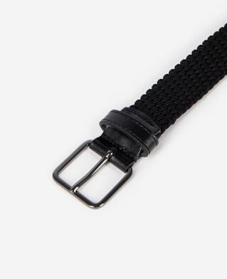 The Kooples H BLACK black braided belt