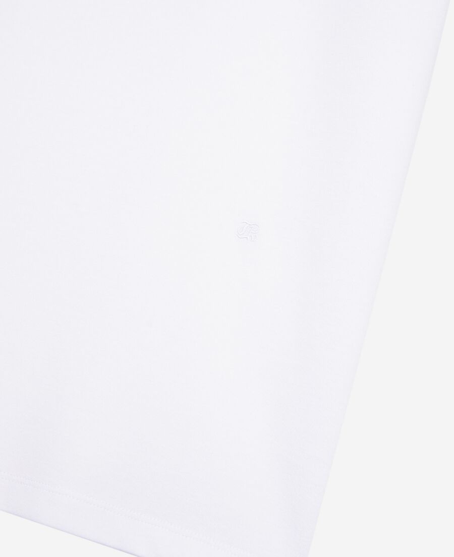 The Kooples HERREN WHITE t-shirt gemischt gerade uni wei&szlig;