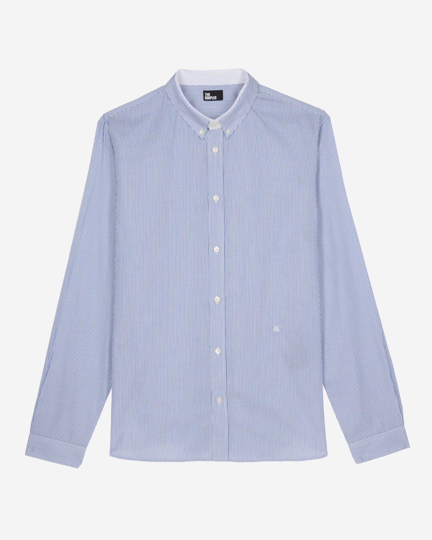 Chemise formelle à rayures bleu et blanche, BLUE WHITE, hi-res image number null