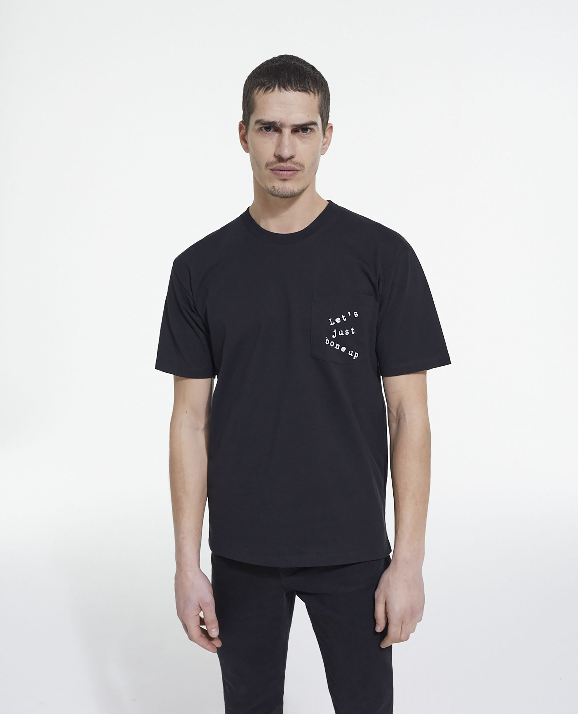 T-shirt sérigraphié noir, BLACK, hi-res image number null