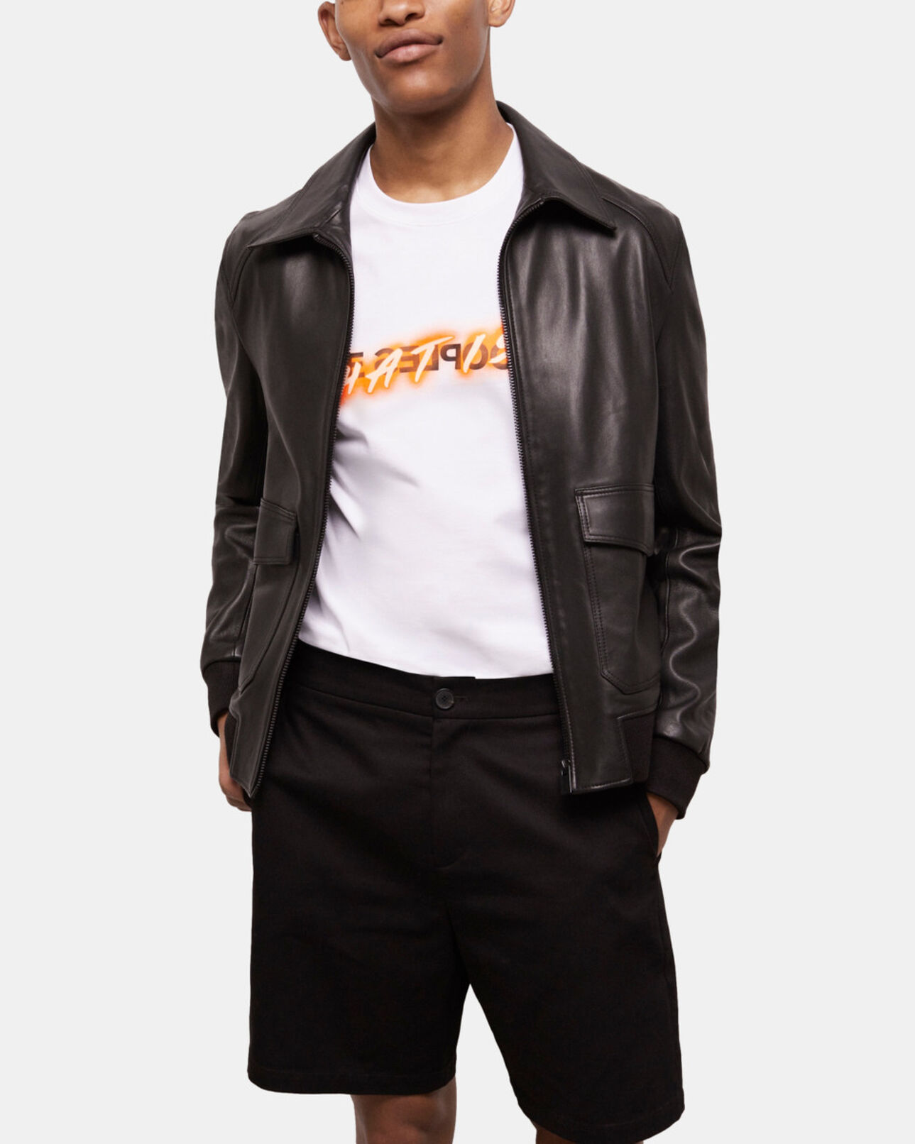 The Kooples MEN BLACK black shorts