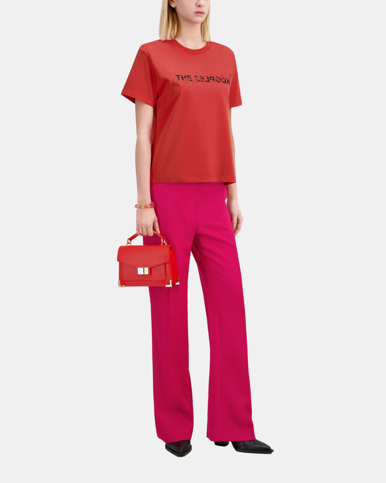 The Kooples MUJER RED BRIQUE camiseta what is roja